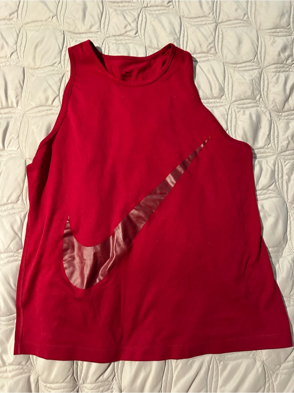 Nike Red Women's Swoosh Muscle Tank